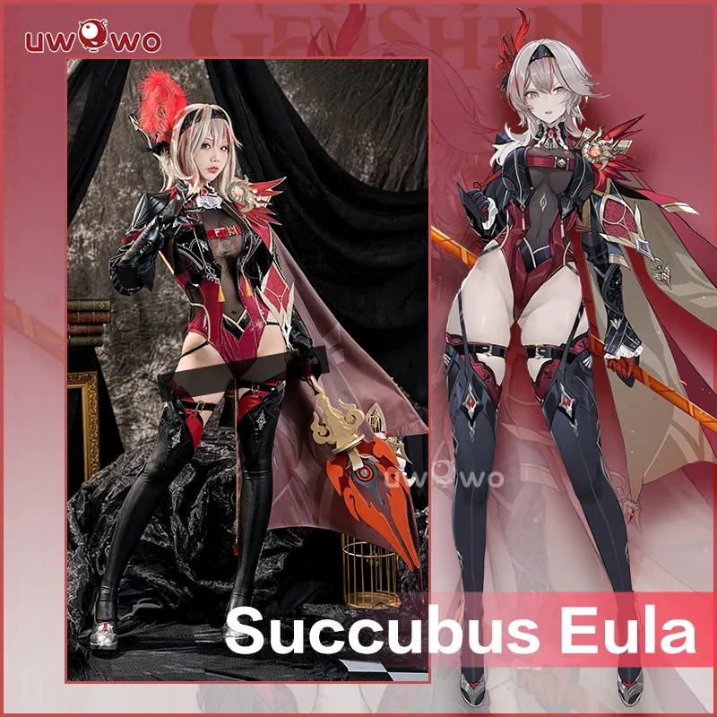 

Последняя партия, эксклюзивный Косплей «Succubus Eula», «Genshin Impact», «Succubus Ver» Костюмы на Хэллоуин, Размер Φ