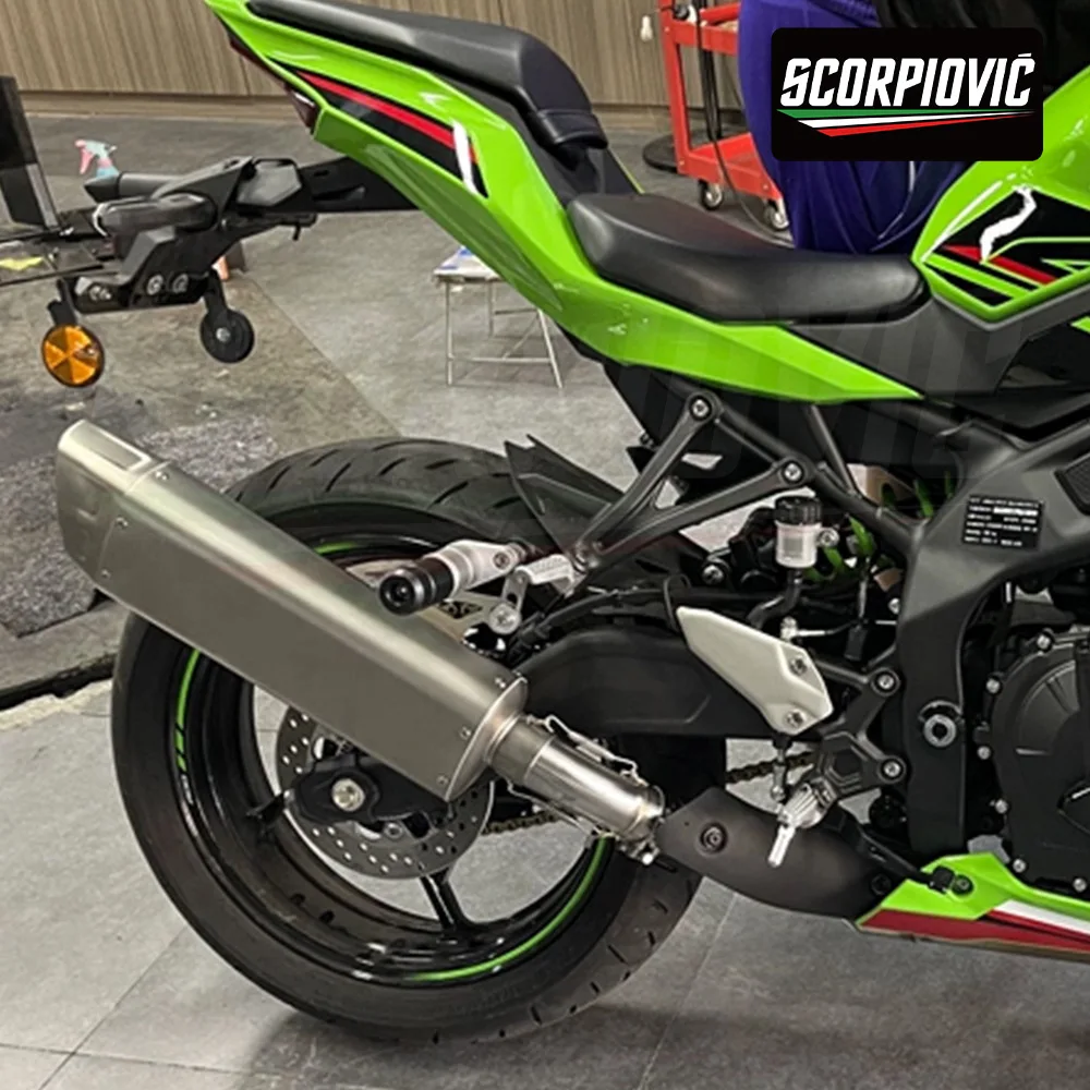 For ZX4R Stainless Steel Titanium Alloy Mid-section, Multi-welding, Motorcycle Modification, Dedicated To 2023-2024 Models
