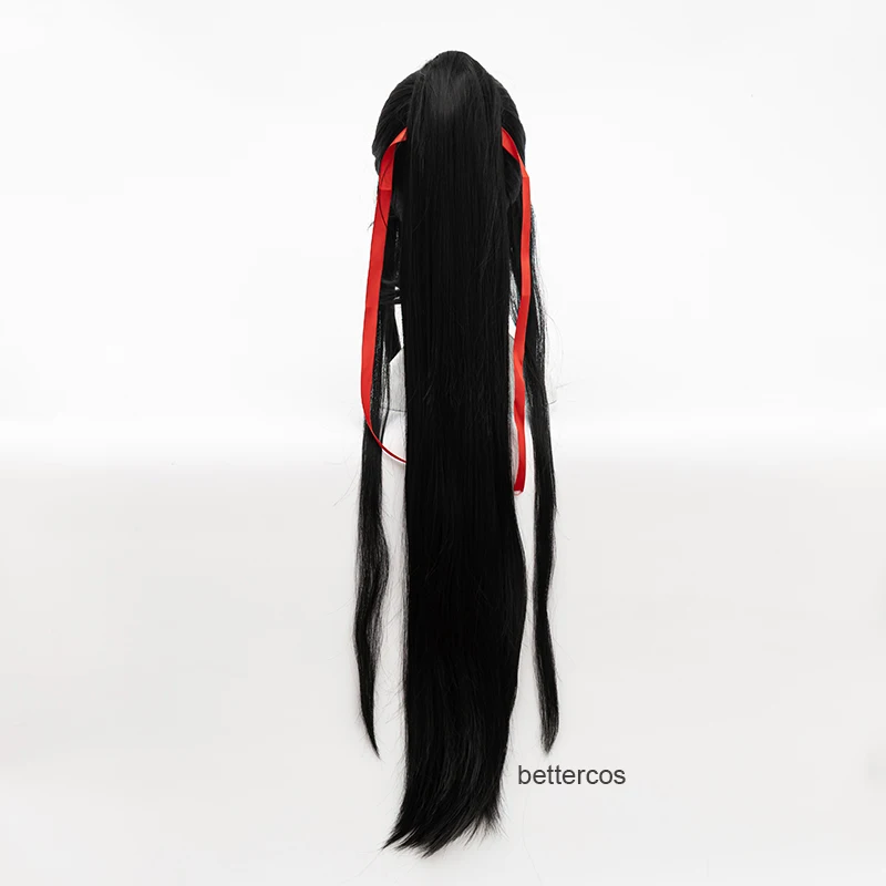 Anime Mo Dao Zu Shi Cosplay Yiling patriarcha Ver Wei Wu Xian peruka do Cosplay Wei Wuxian chiński antyk peruki + czapka z peruką