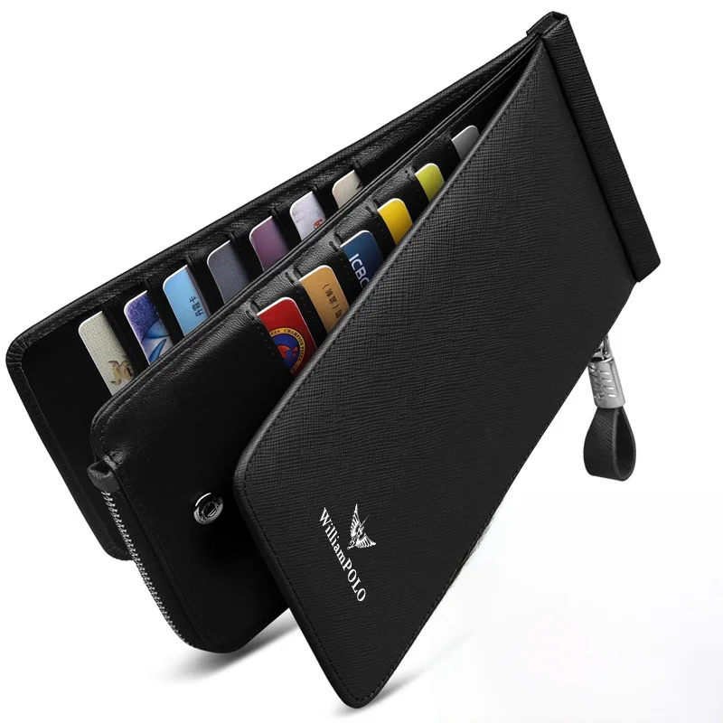 ultra-thin-genuine-leather-wallet-for-men-and-women-long-style-multi-card-slot-simple-couple-williampolo-leather-purse