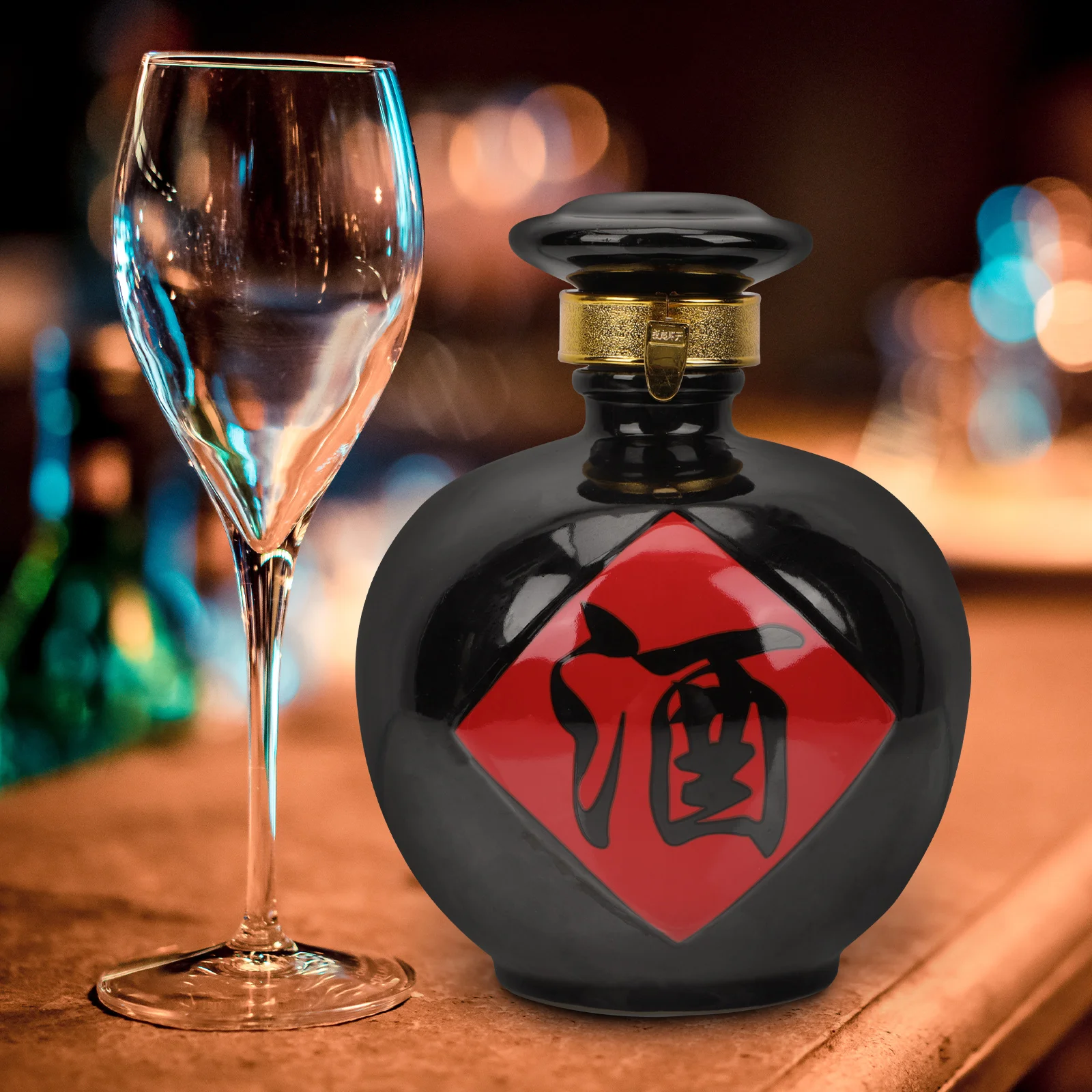 

Airtight Ceramic Wine Pot Sealed Retro Vintage Style Liquor Bottle Home Storage Drink Jar Container Liquor Ceramic Bottle