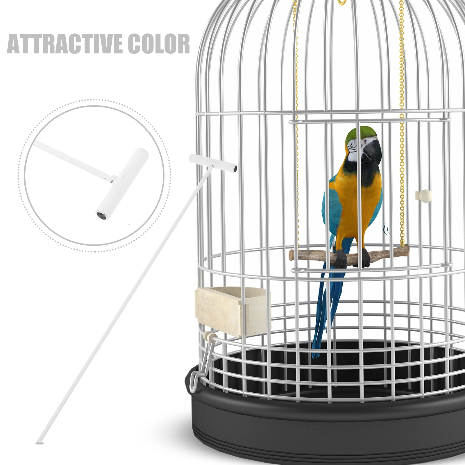 

8pcs Practical Bird Cage Door Entrance Wire Pigeon Door Rod Creative Pigeon Cage Nest Door Bar Curtain Wire Frame Entrance