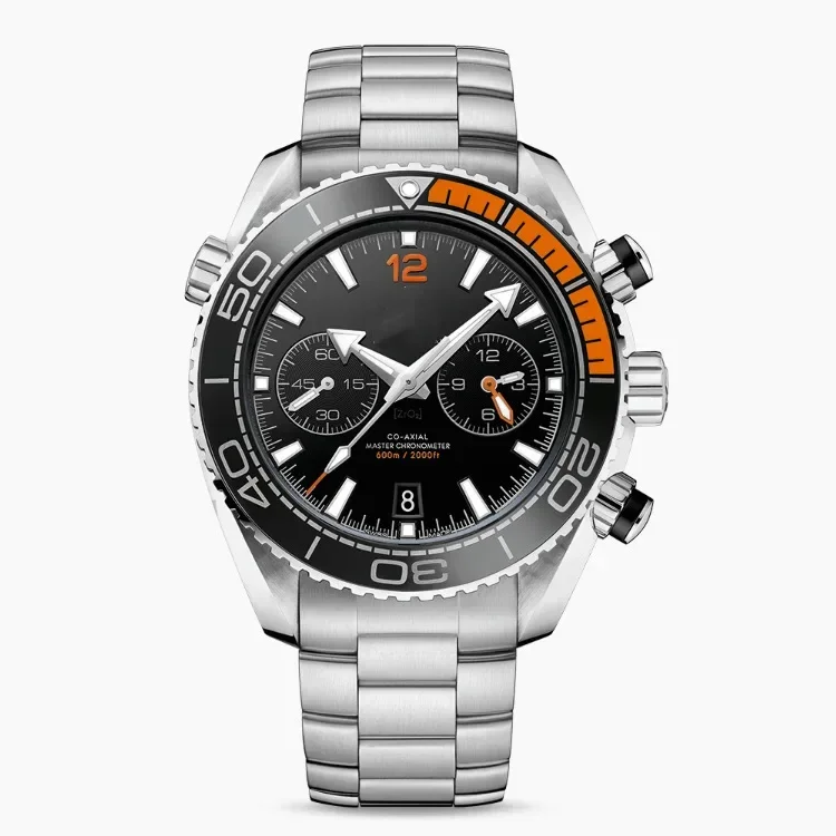 Luxury Diver-Style Multifunction Watch 42mm, Sapphire Crystal & Ceramic Bezel, Automatic Chronograph with Date/Week, 30M Waterp
