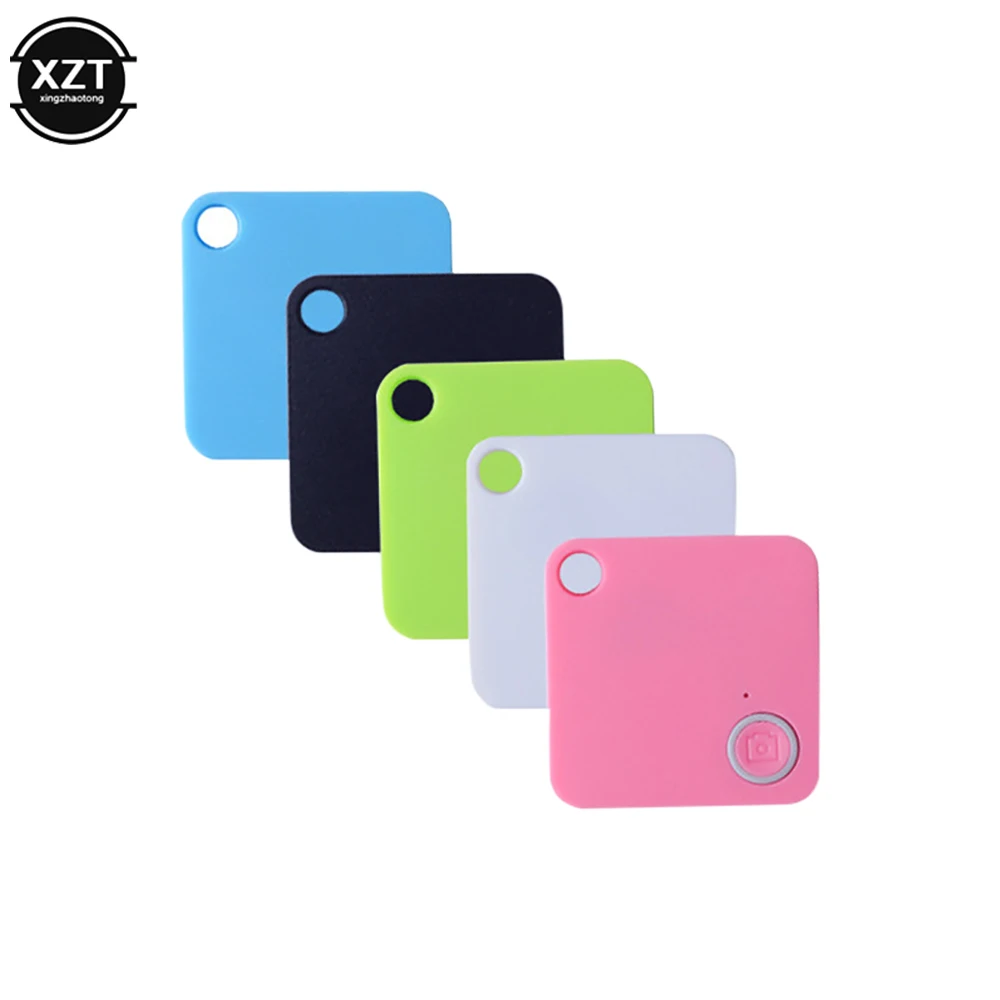 Mini Bluetooth Tracker Key Child Finder Pet Intelligent Tracker Vehicle Anti-loss GPS Tracker Square bicolore Button Alarm paracarline