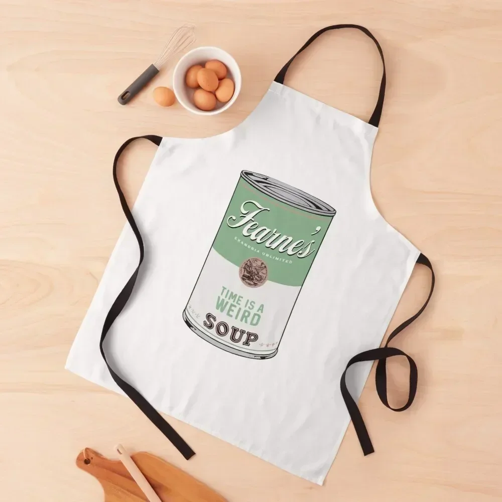 

time is a weird soup - v1 Apron painting Woman Kitchen Apron