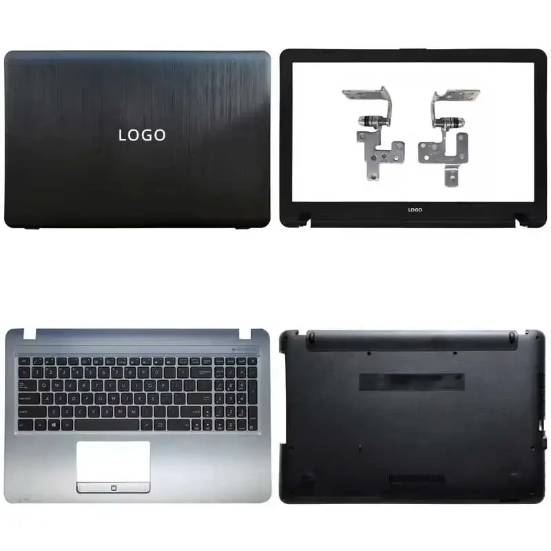 Imagem -02 - para X540l A540l K540l A540 X540 K540 Vm520u Portátil Lcd Capa Traseira Moldura Frontal Superior Apoio para as Mãos Inferior Case Teclado Dobradiça Novo
