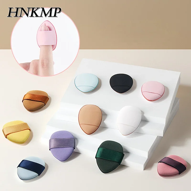 ミニフィンガーパフファンデーション小さなエアクッションパウダースポンジフェイスコンシーラーbbクリーム化粧品アプリケーターメイクアップツール