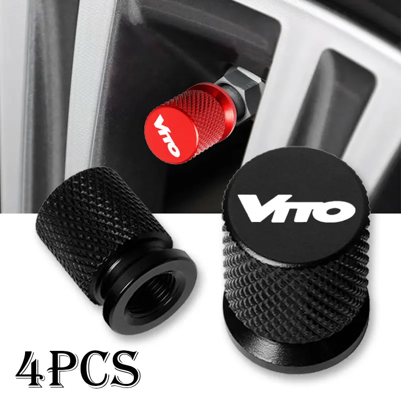 

Car Wheel Tire Valve Caps Tyre Stem Covers Airdust Waterproof For Mercedes Benz VITO Accessories