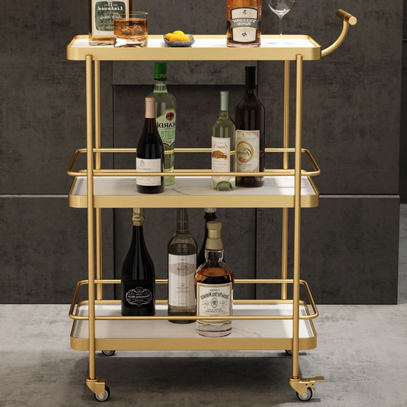 Dish Snack Kitchen Island Rack Bar Wine Spice Drinks Market Trolley Entryway Modern Microwave Serveerwagen Auxiliary Furniture