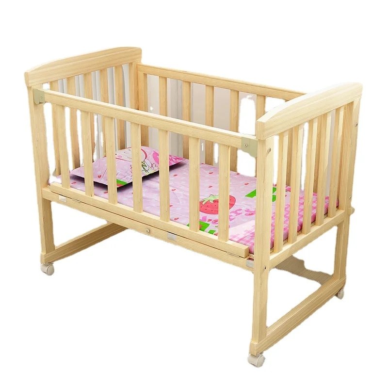 Baby crib splicing bed cradle bed, baby playpen kids  sleep with momy bed with bed