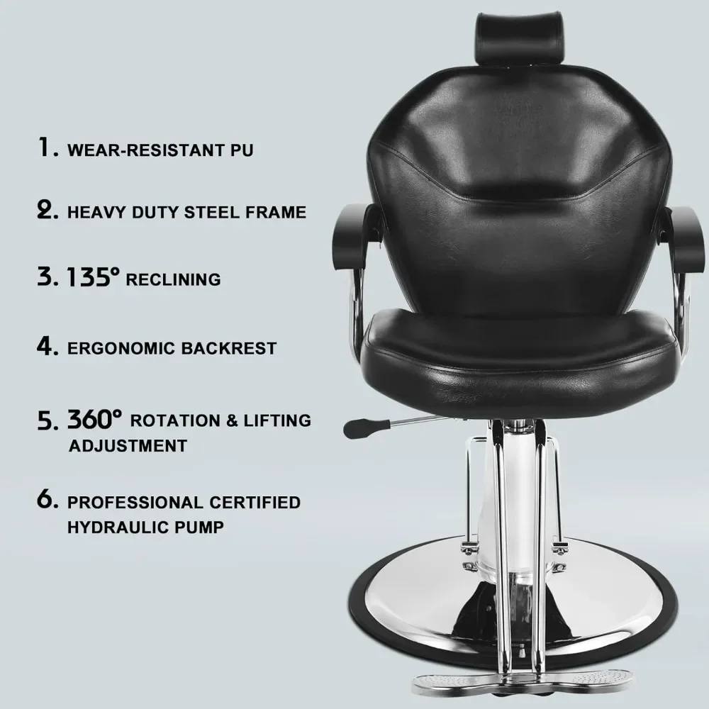 Hair Stylist All Purpose Barber Chair for Barbershop Salon Chair