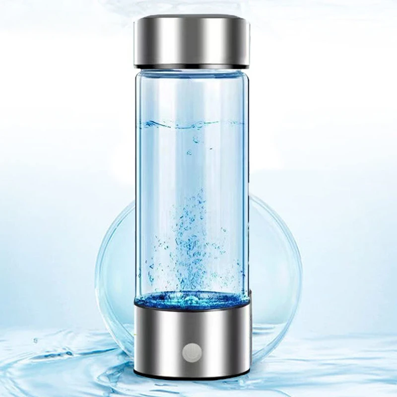 420ml Hydrogen-Rich Water Cup Electric Hydrogen Rich Water Generator Bottle Titanium Quality Filter Portable Antioxidant Lonizer