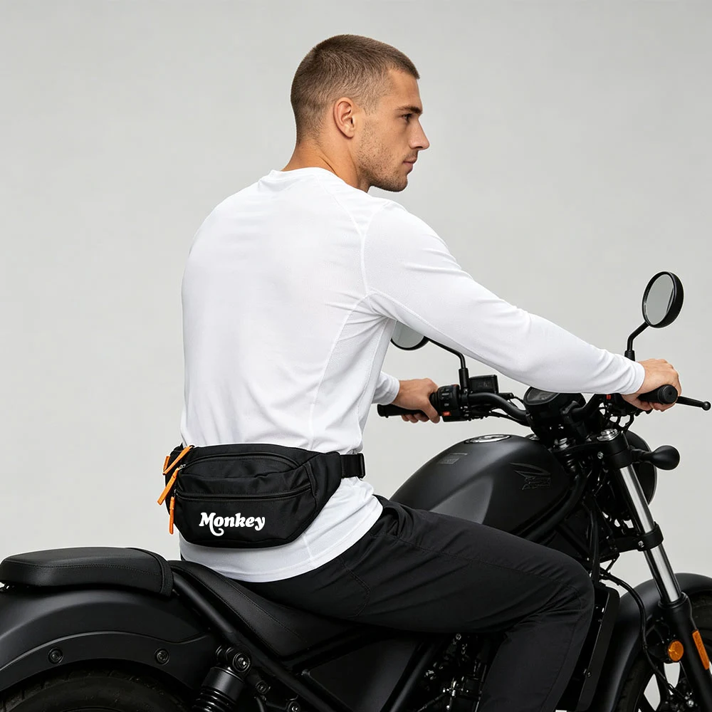 Daily Use Commuting Waterproof Storage For Honda Monkey Z 125 Accessories Fanny Pack 2026 Motorcycle Casual Unisex Waist Bag