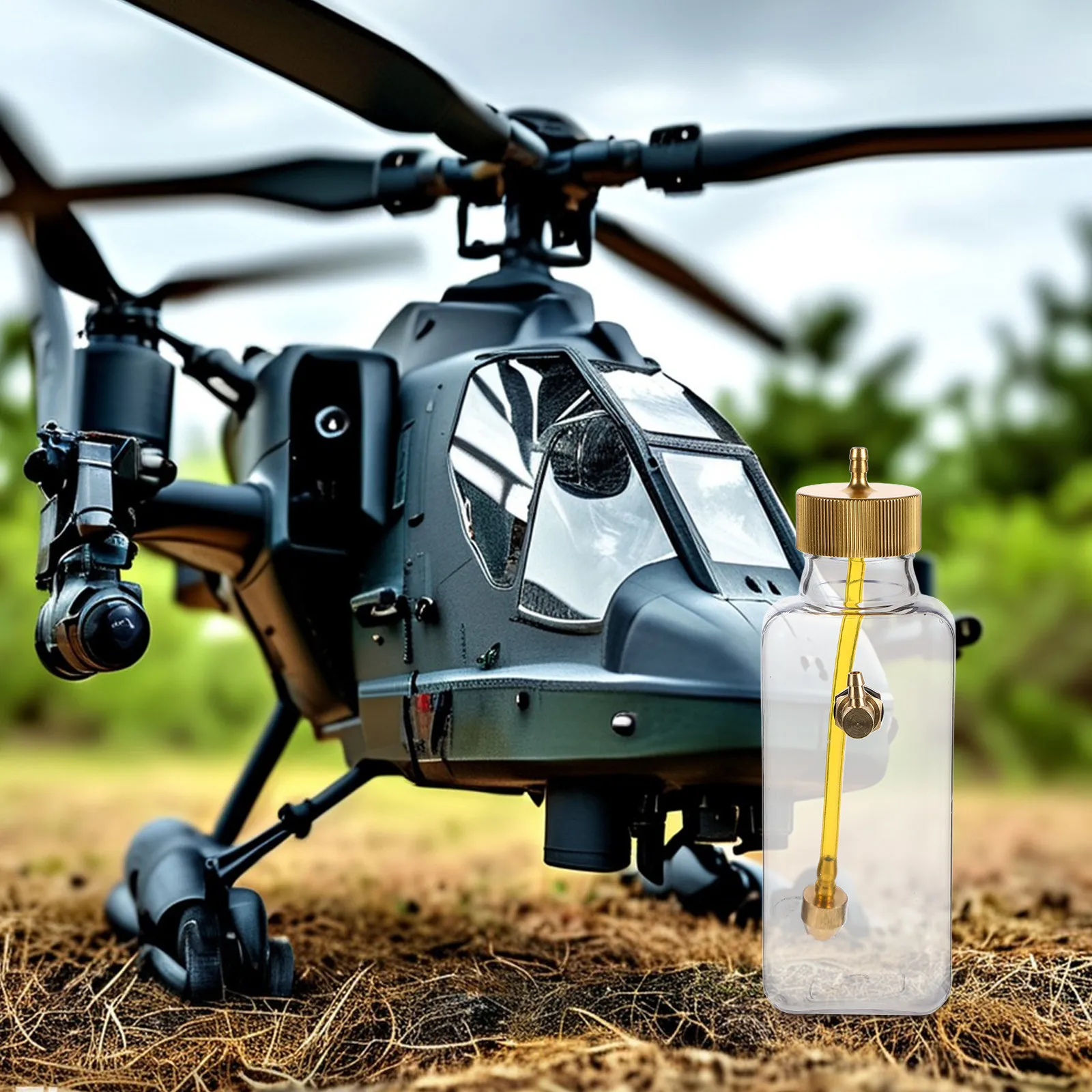 Rc Helicopter Gas - 1 conjunto de tanque de combustível