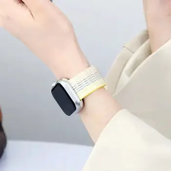 適用於 Apple Watch 45mm、44mm、49mm、46mm、40mm、41mm、38mm、42mm 的尼龍錶帶,Correa 錶鍊,iWatch Series 6、SE、7、8、9、10 和 Ultra2 錶帶 10 最佳銷售 蘋果手錶尼龍錶帶 - №1