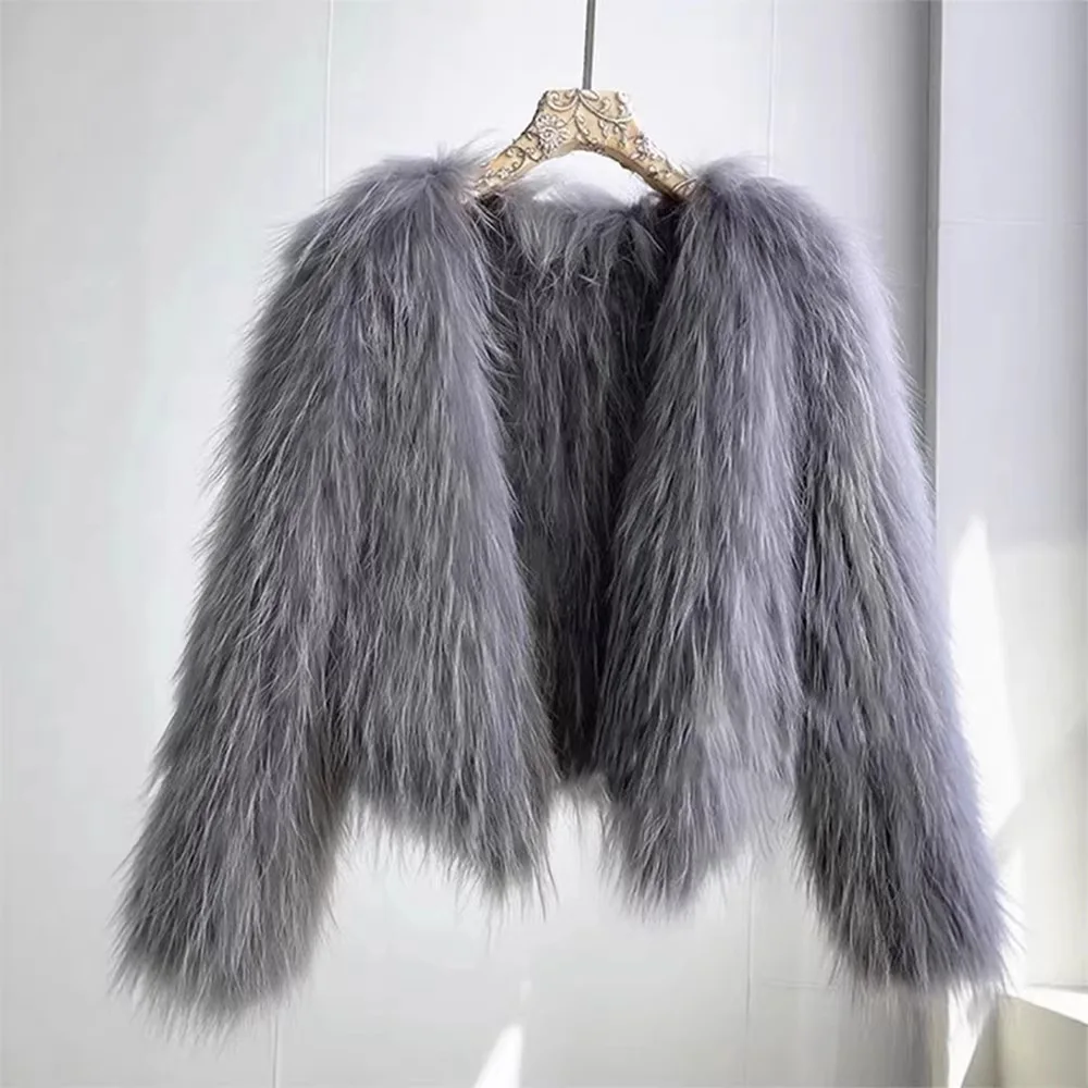 

Thiened Fur Jaet Women's V-Ne Puffy Coat Luxury Velvet Outerwear Winter Season Faionable Casual Loose Fit