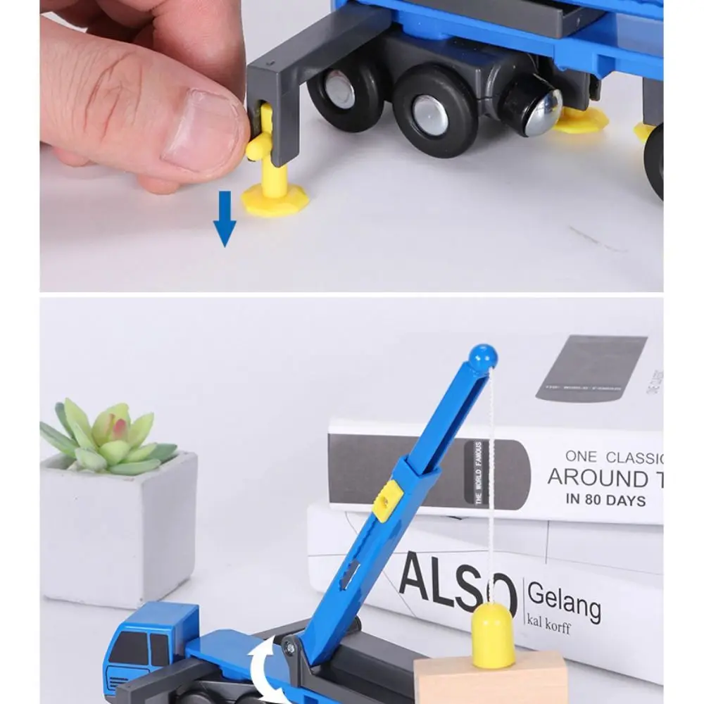 Children's Gift Engineering Vehicle Excavator Multifunctional Inertial Sliding Mini Crane Engineering Car Model Truck