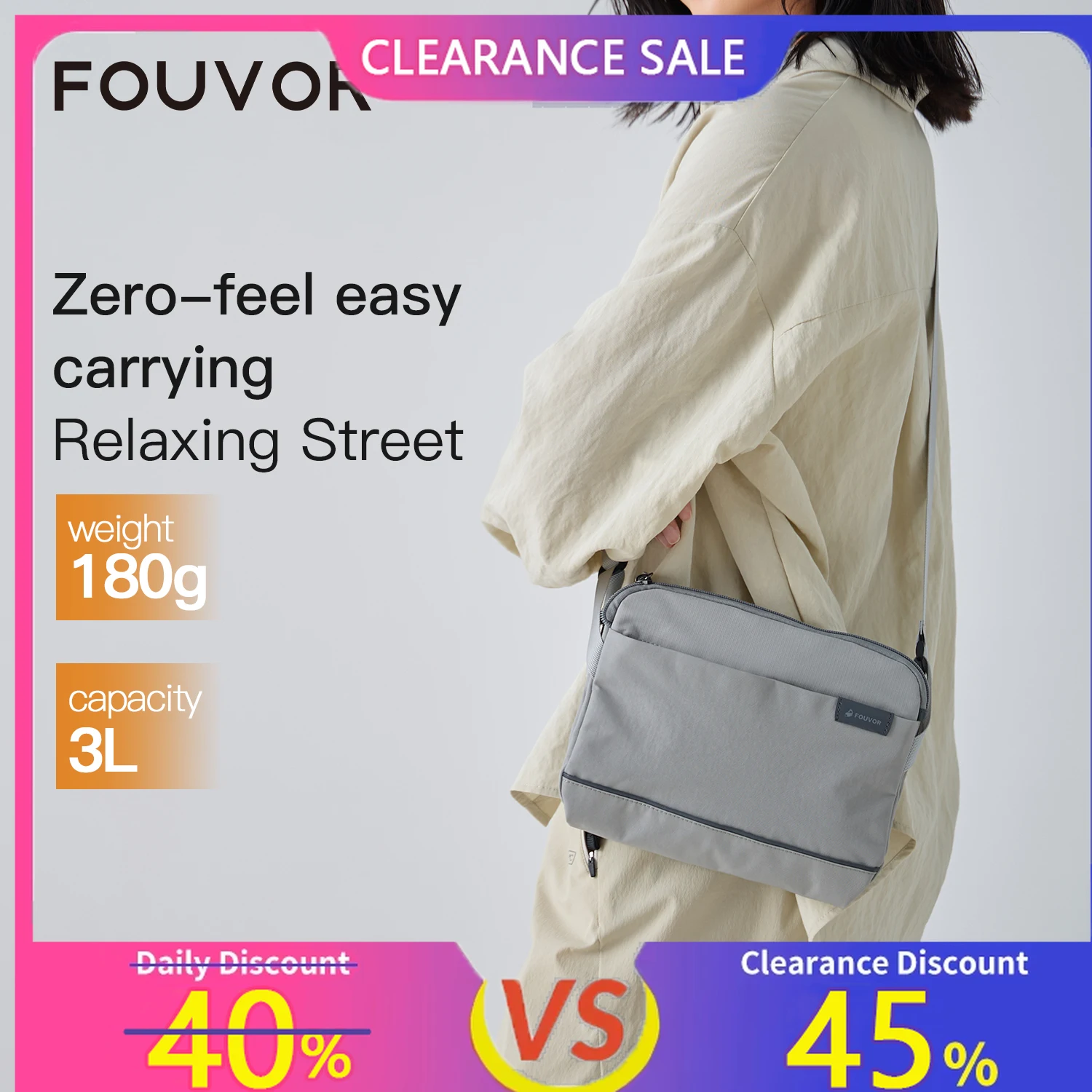 

Fouvor Women's Large Shoulder Bag 2025 Trend Casual Fashion Nylon Crossbody Bag Canvas Sports Waterproof Messenger Bags 3063-02