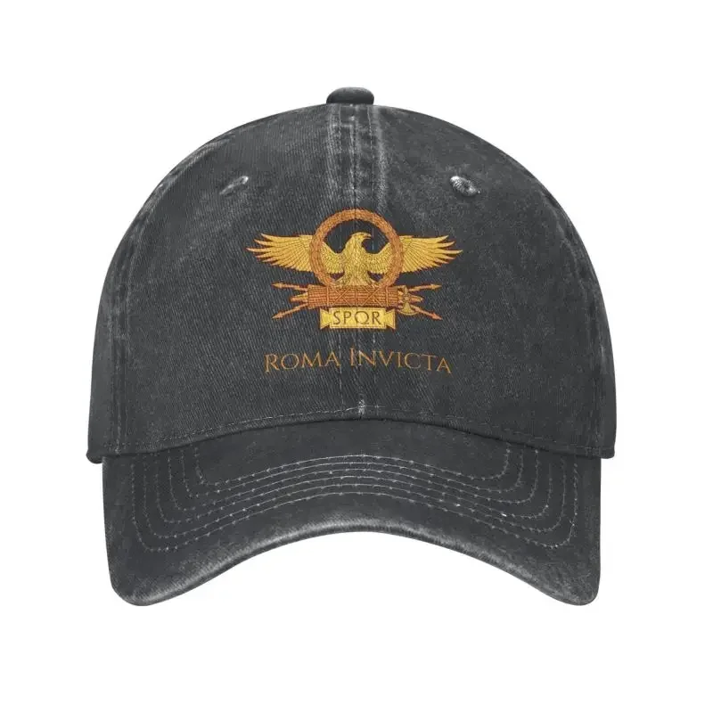 

Classic Unisex Cotton Retro SPQR Baseball Cap Adult Roman Gladiator Imperial Eagle Empire Army Adjustable Dad Hat for Men Women