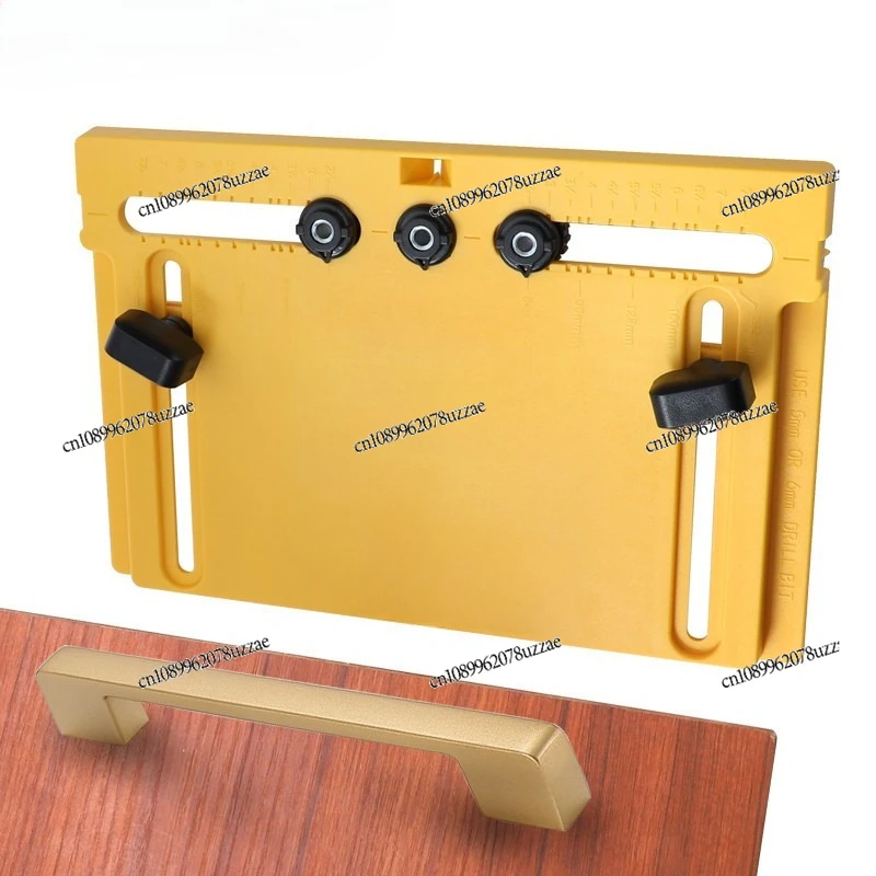 

Handle Opening Positioner, Woodworking Installation Furniture Cabinet Door Handle Opening Hand-held Positioning Aid