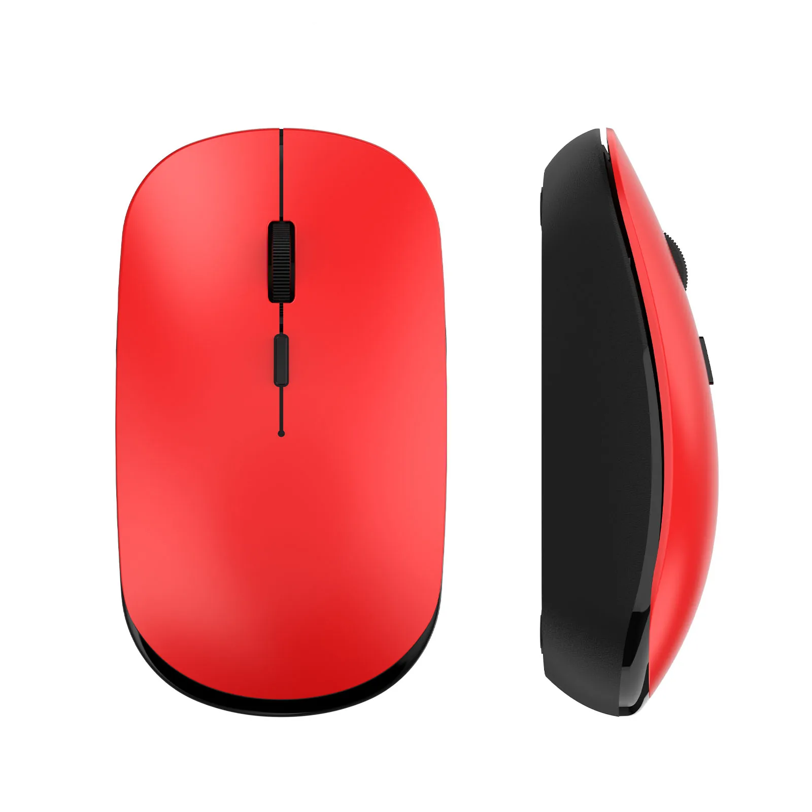 Super Silent Wireless 2.4G Optical Mouse with USB Receiver, Battery Operated LED for Various Systems