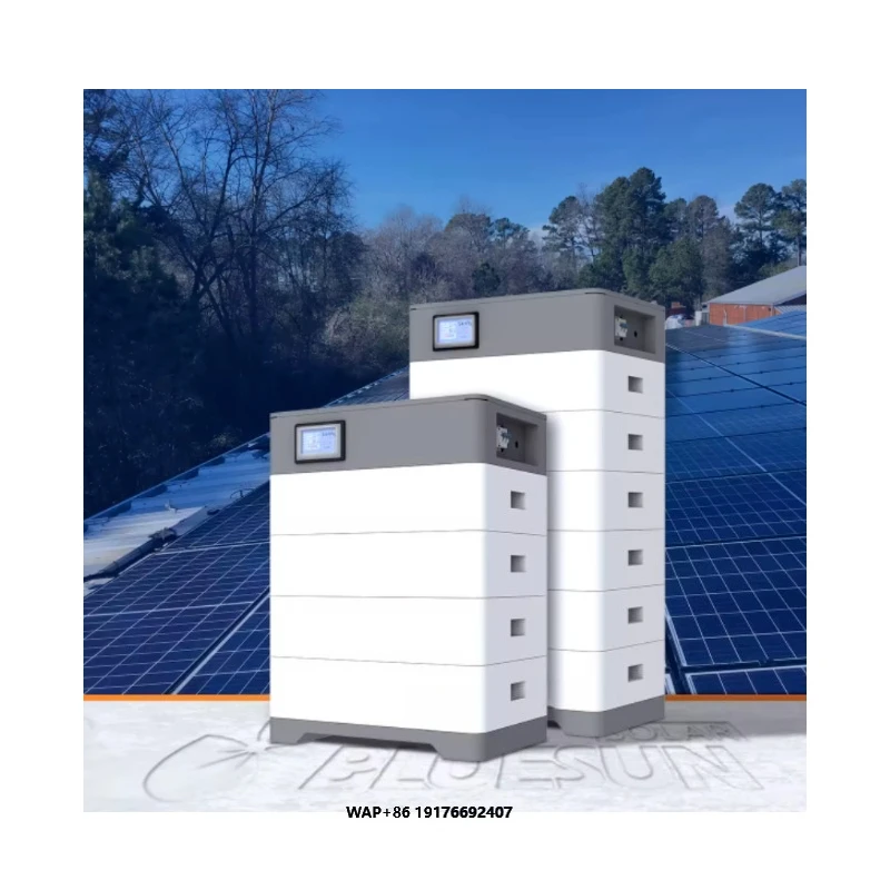 Bluesun Solar Battery 15kw 20kw 30kw 12v 48V 51.2V 100ah 200ah Solaire Lithium Ion Phosphate High Voltage Battery Stack