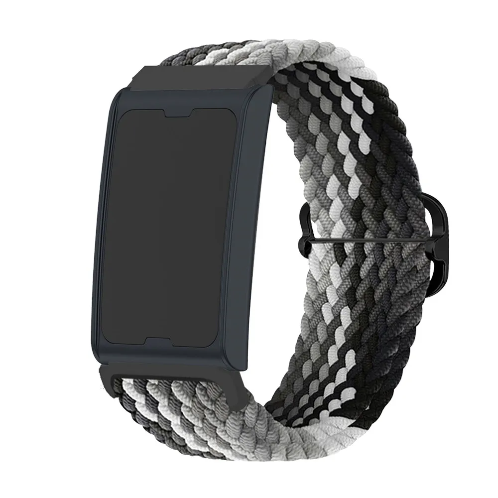 

Elastic Bands for Amazfit Helio Strap Band, Slide Buckle Nylon Woven Strap