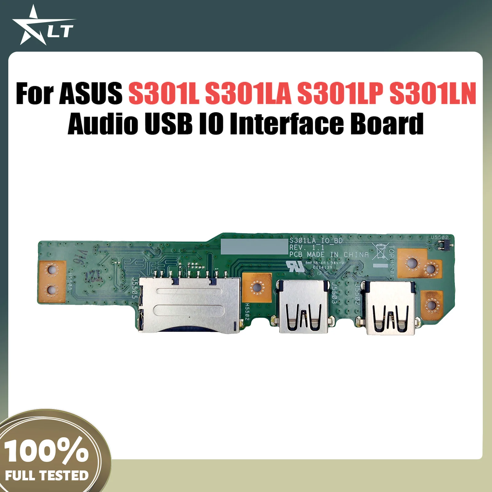 Original For ASUS S301L S301LA S301LP S301LN Laptop Audio usb IO board Interface board S301LA IO BOARD