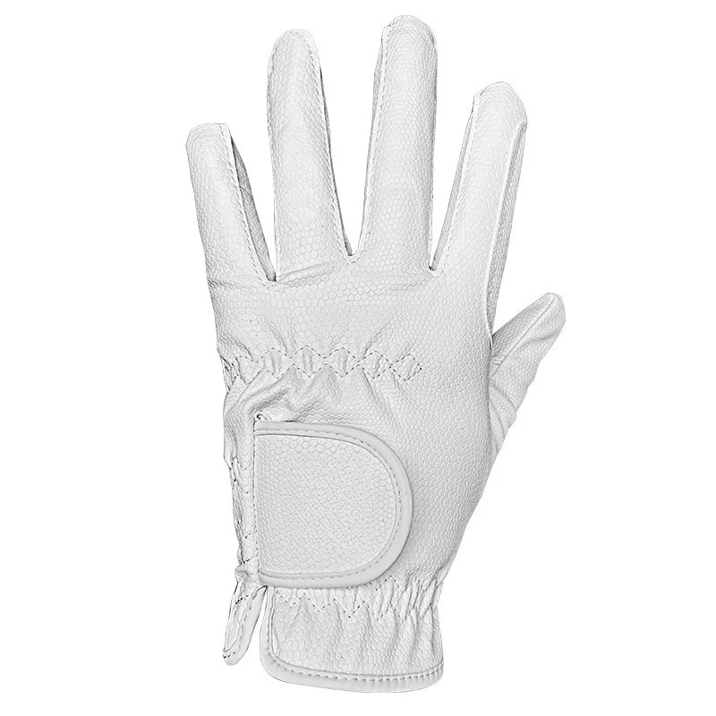 

Equestrian Gloves Winter Fleece Equestrian Rider Simple PU Riding Gloves