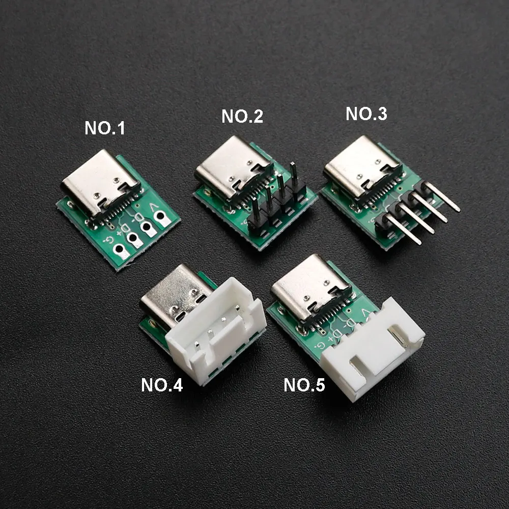 

USB C TYPE-C to DIP PCB Connector Pinboard Test Board Solder Female Dip Pin Header Adapter