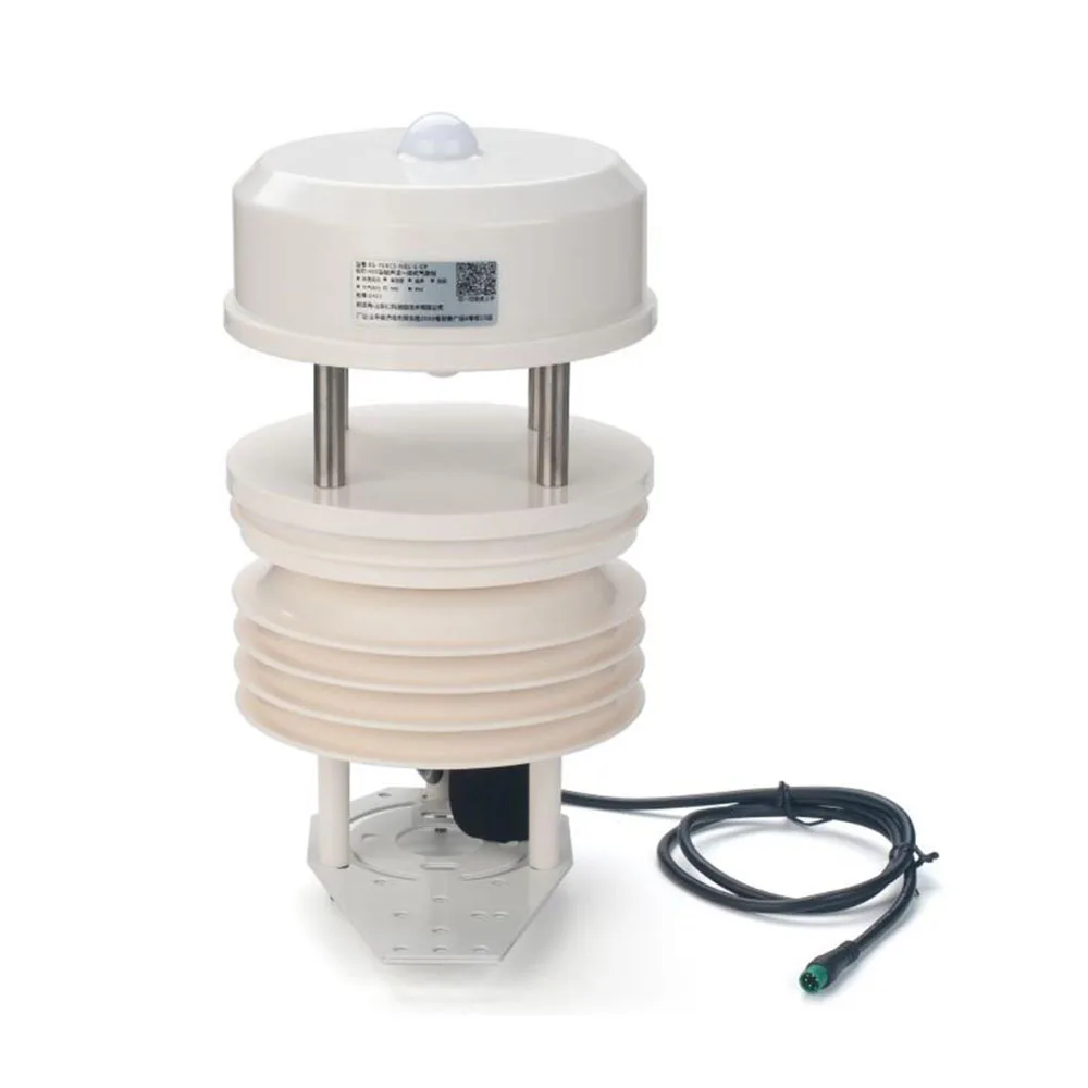 WSS-09 9 in 1 Weather Station Sensors Wind Speed, Wind Direction,T&H,Air Pressure, Illumination, PM2.5, PM10,Noise & Rain Guage