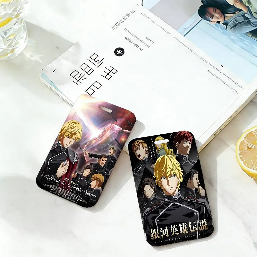 Legend of the Galactic Heroes Lanyard For Keys Chain Credit Card Cover Pass Charm Straps ID Badge Holder Key Accessories Gifts