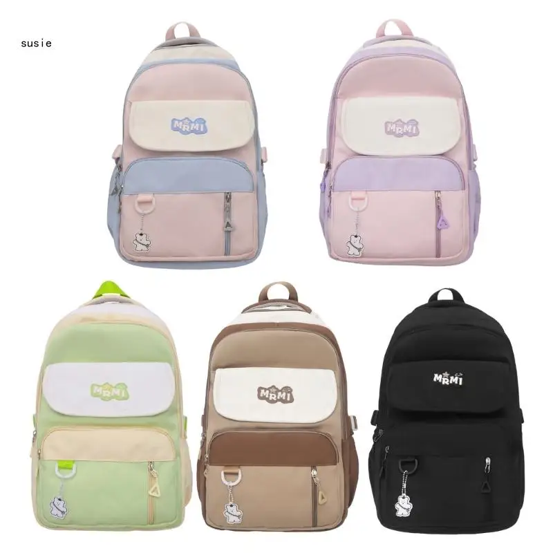 

X7YA Fashion School Bag Nylon Casual Rucksack for Girl Comfortable Shoulder Strap