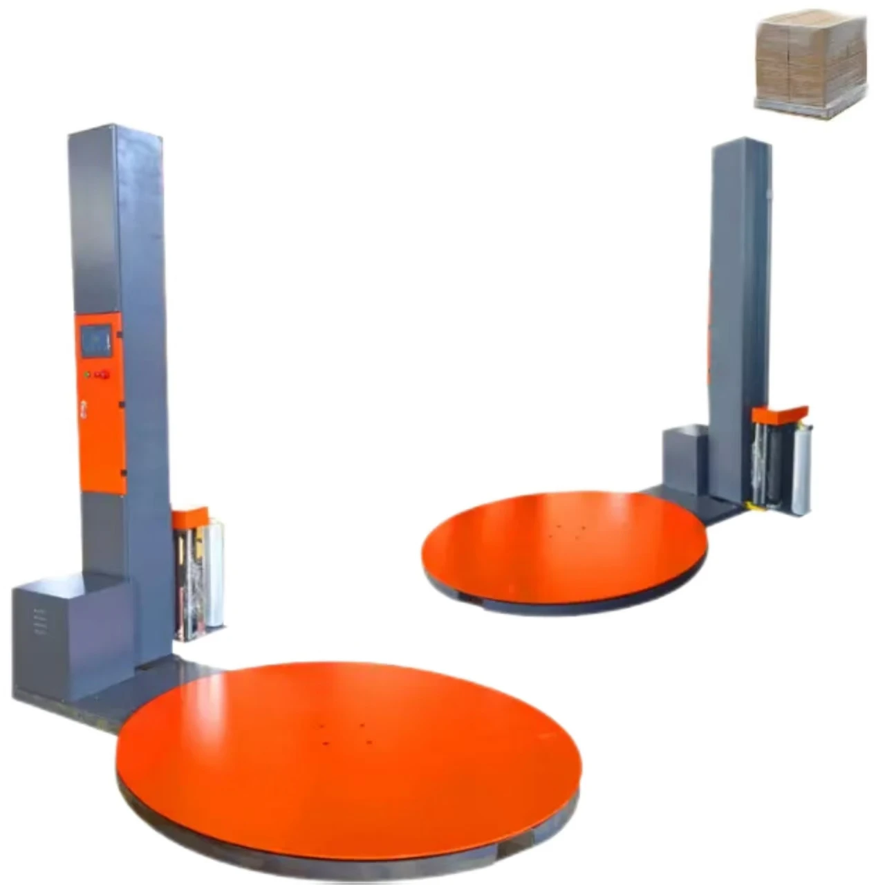 

Pallet packaging machine automatic tray