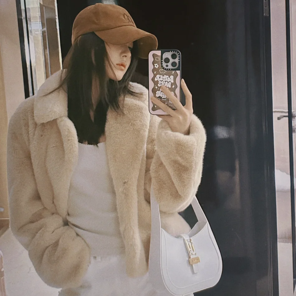 صديقة للبيئة طويلة Plu ort معطف فضفاض صالح الشباب فام ملابس خارجية تخفيف Sle أخرى الفراء الربط طول منتظم لا غطاء