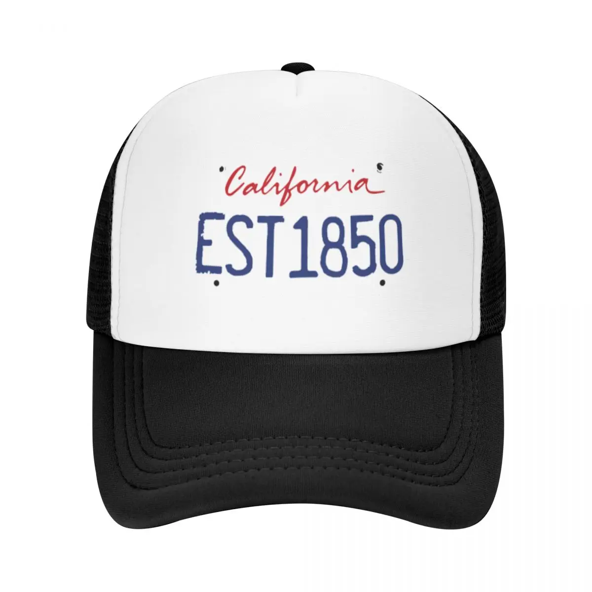 

California EST. 1850 Sport Mesh Baseball Cap For Men Personalized Peaked Caps New Trend Sunscreen Hat