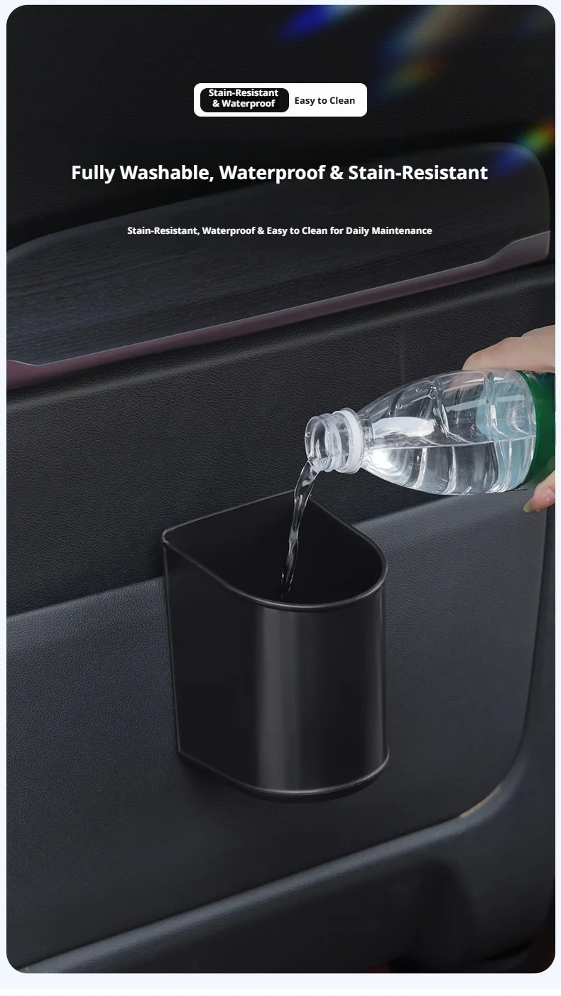 SEAMETAL Auto-Türbecherhalter Aufbewahrungsbox mit Rückenclip-Design Universeller Getränkehalter Organizer Wasserdichte Auto-Rücksitz-Getränkebox – Detail 6