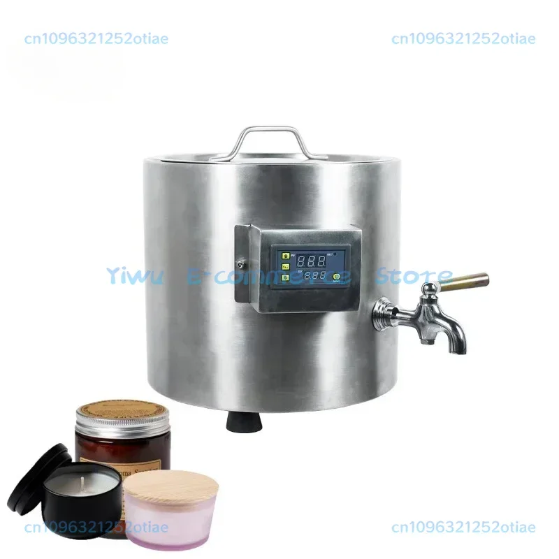 

Greece Beeswax Melting Machine with Spout 10L Up To 110C Candle/Soap Making Pot Boiler Accurate Temp