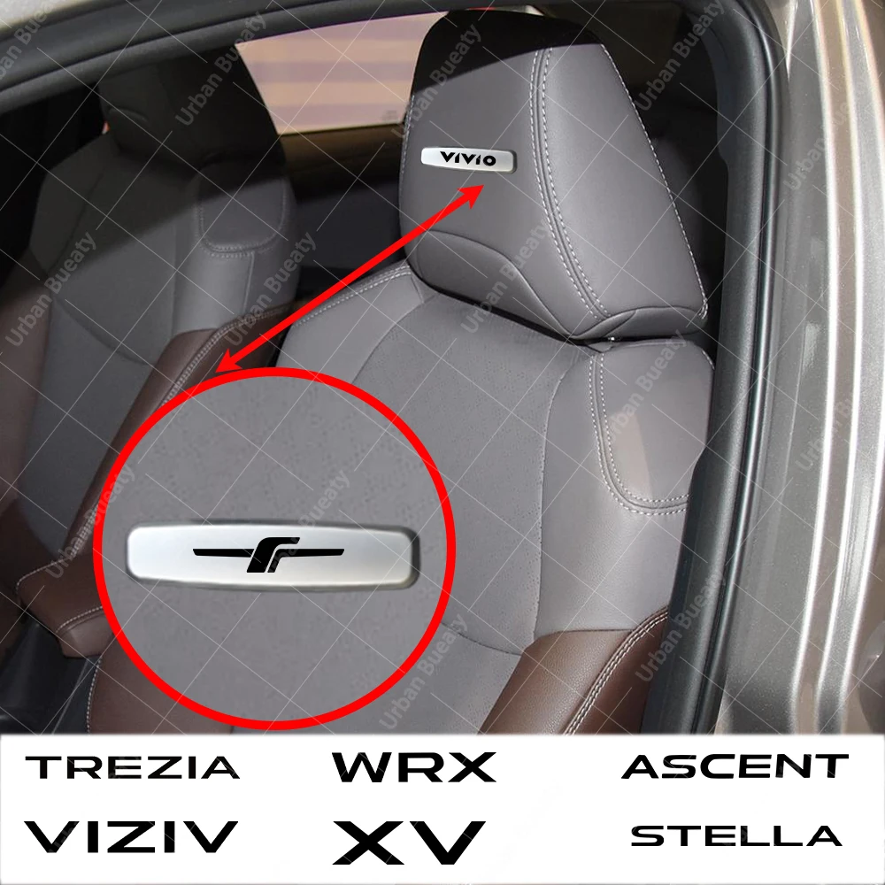 Car Metal Emblem Seat Sticker Auto anti-kick pad floor mat Badge For Subaru Vectra Vivio Viziv WRX XV Dex Tutto R2 Stella Trezia