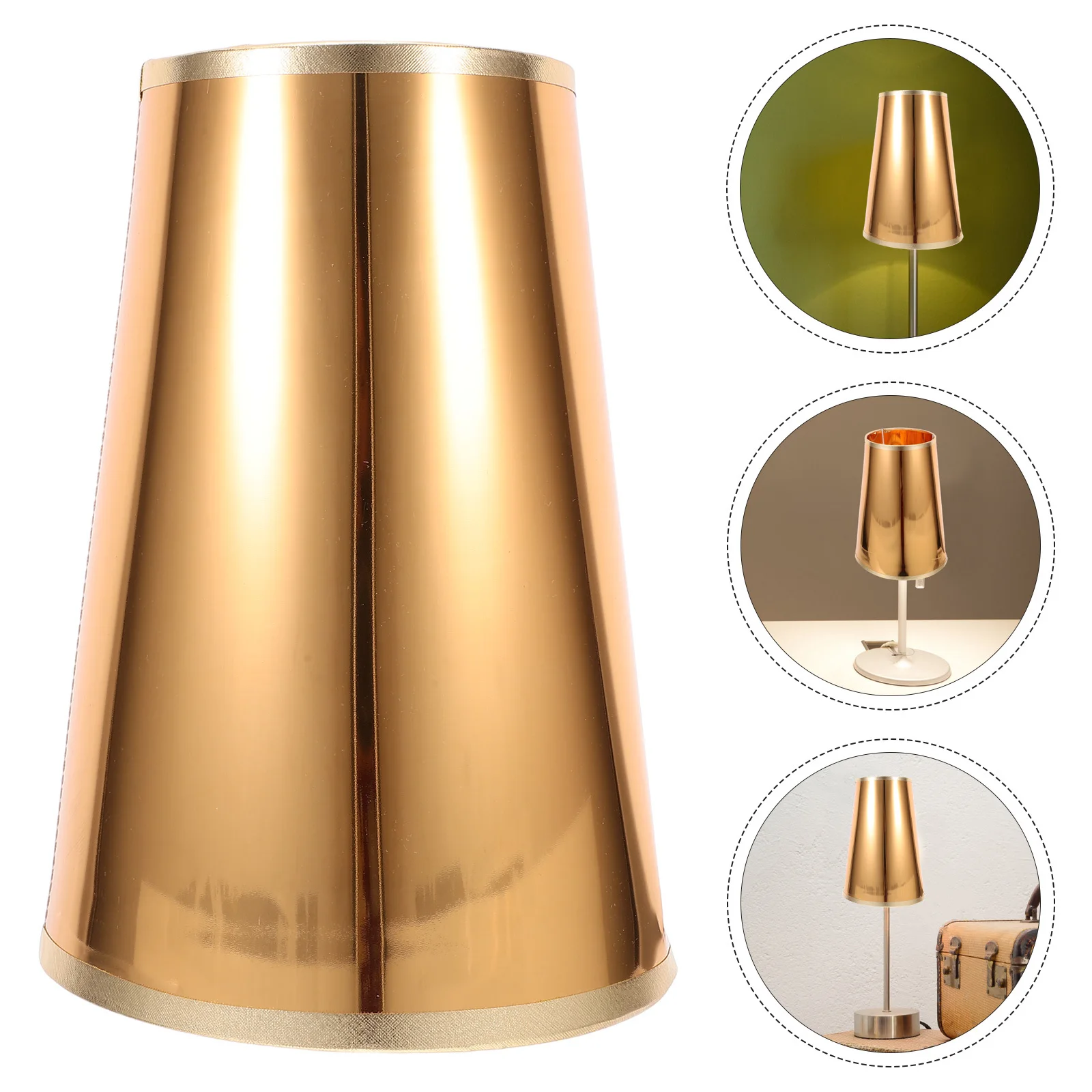 

Pvc Lamp Shade Retro Iron Table Lamp Cover E27 Fixture For Bedroom Living Room Vintage Light Diffuser Replacement