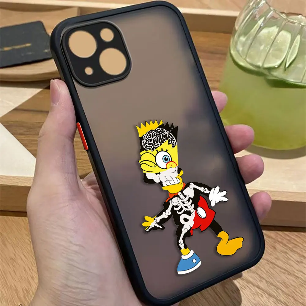 Divertente The S-Simpsons Opaco Cassa Del Telefono Per Xiaomi 10T 11 11T 12 12X 12S 12T F4 F5 M3 M4 X3 X4 X5 GT NFC PRO TPU Caso FAI DA TE Borsette