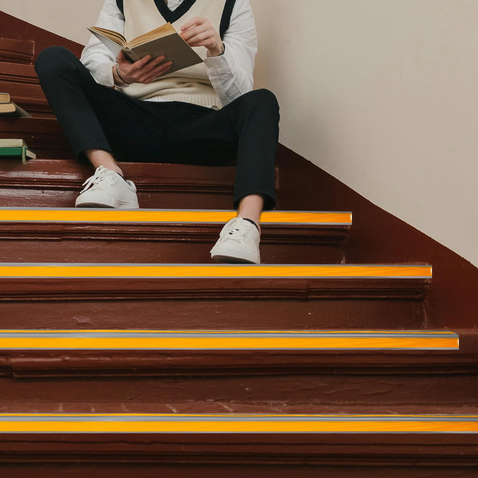 

PVC Anti-slip Tapes 2M Stairs Accessories Trim Molding Stair Nosing Trim Molding Edge Protector Floor Edging Outdoor