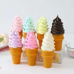 Simulation Ice Cream Model Realistic Artificial Ice Cream Cone Fake Food Dessert Shop Window Display Model Photo Props Kids Toy