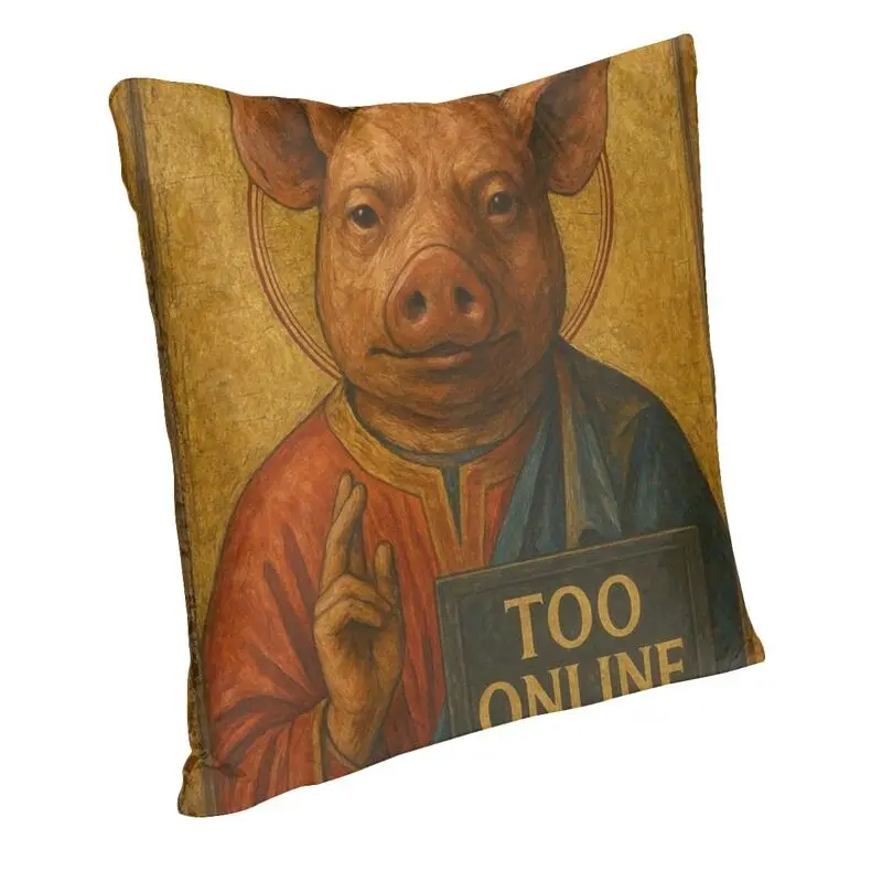 SAINT JOHN PORK Cushion Cover 40x40 Home Decorative Print Throw Pillow Case for Living Room Two Side