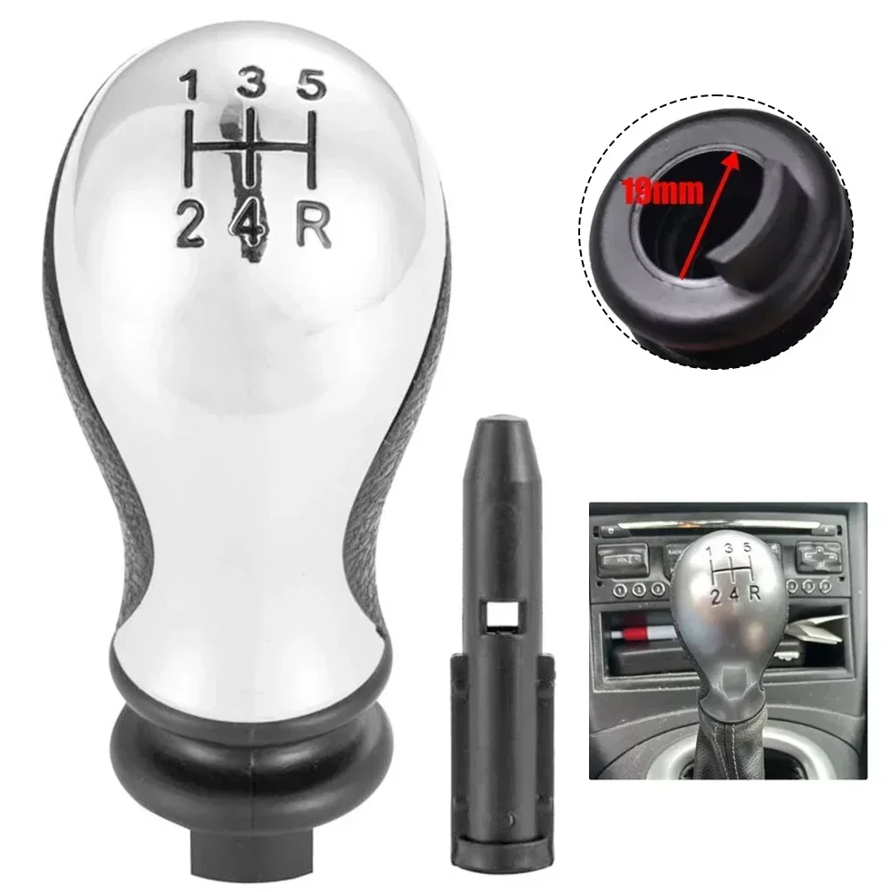 5-Speed For C5 Xsara Picasso 2001-2008 Matte Silver Manual Gear Stick Shift Knob Head Lever Adapter Manual Transmission