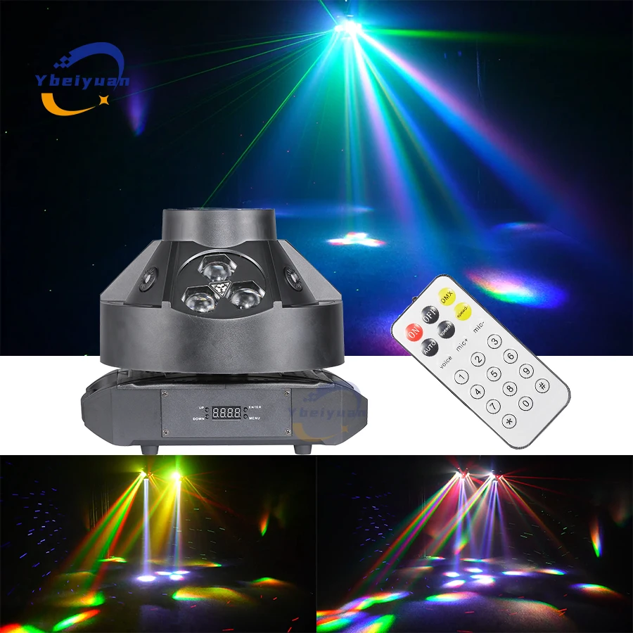 

150W RGBW 4-in-1 Bee Eye Beam Laser Strobe Effect Color Light with DMX 512 Remote Control for DJ Disco Bar Stage KTV Party Light
