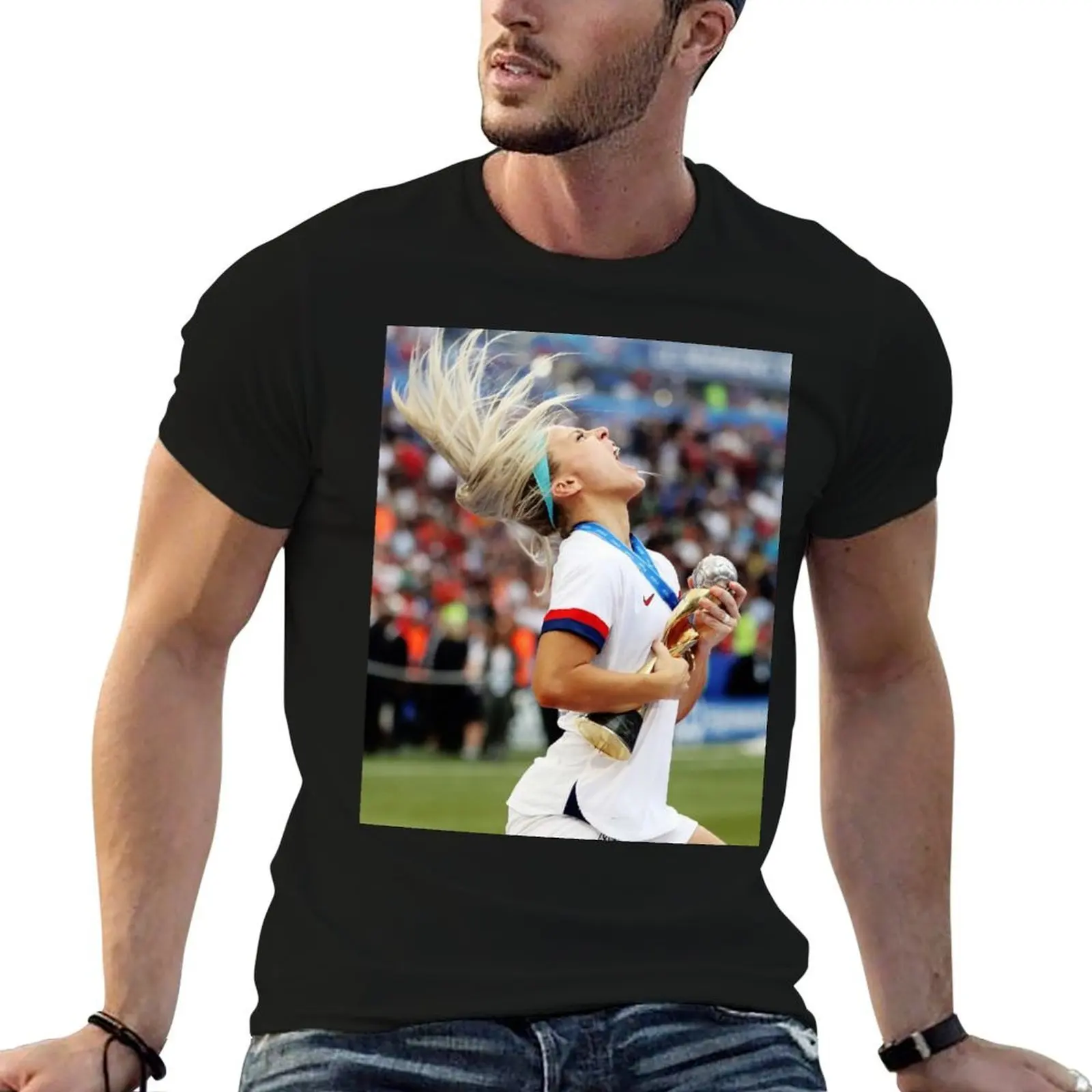 

julie ertz T-Shirt anime t shirts for man mens graphic t shirts T-Shirt