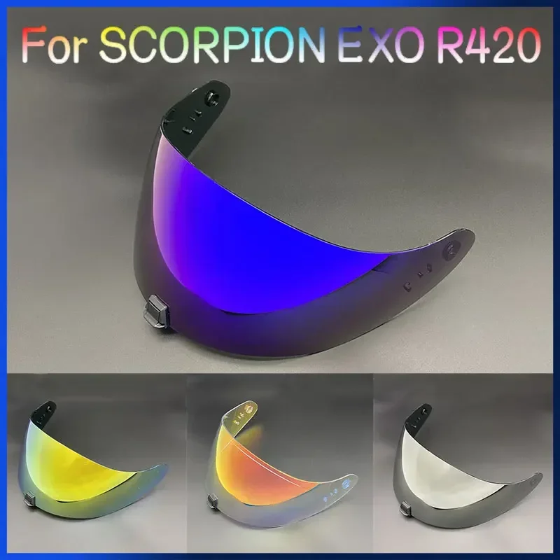 

Motorcycle Full Face Helmet Visor For SCORPION EXO R420 Helmet Shields Windshield Sunshield Face Shield Visera Moto Accessories