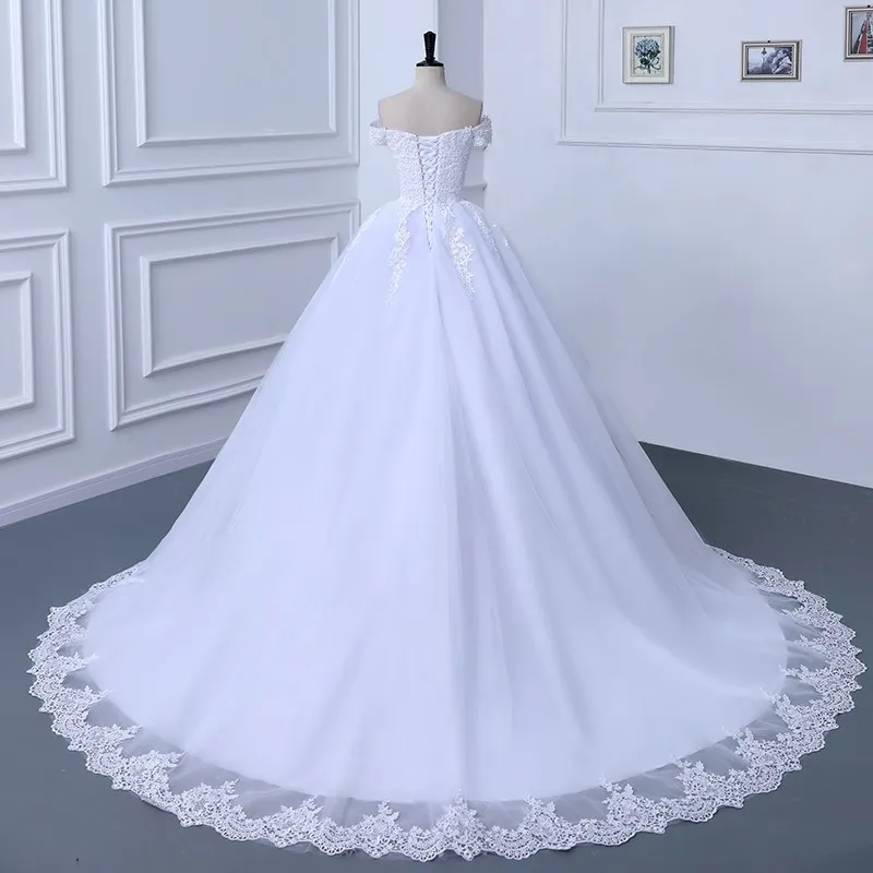 Nuovo abito da sposa con perline al largo della spalla abito da ballo perle abito da sposa per abiti da sposa 2023 matrimonio realizzato dal cliente