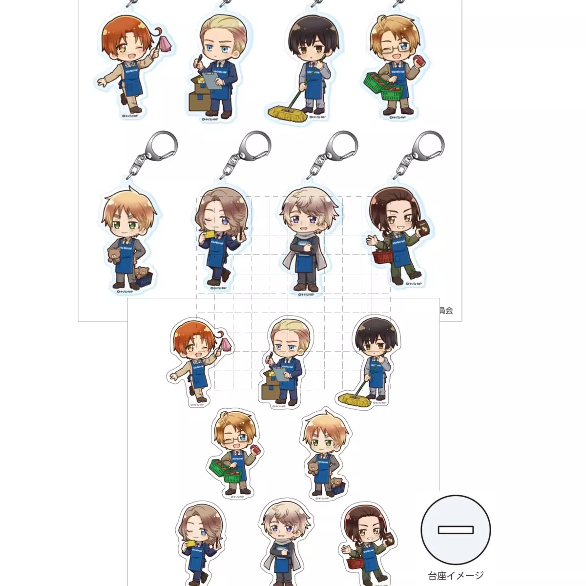 Game APH Japan Italy America France Russia Germany England Acrylic Stand Figure Doll Anime keychain Model Plate Cosplay Toy Gift